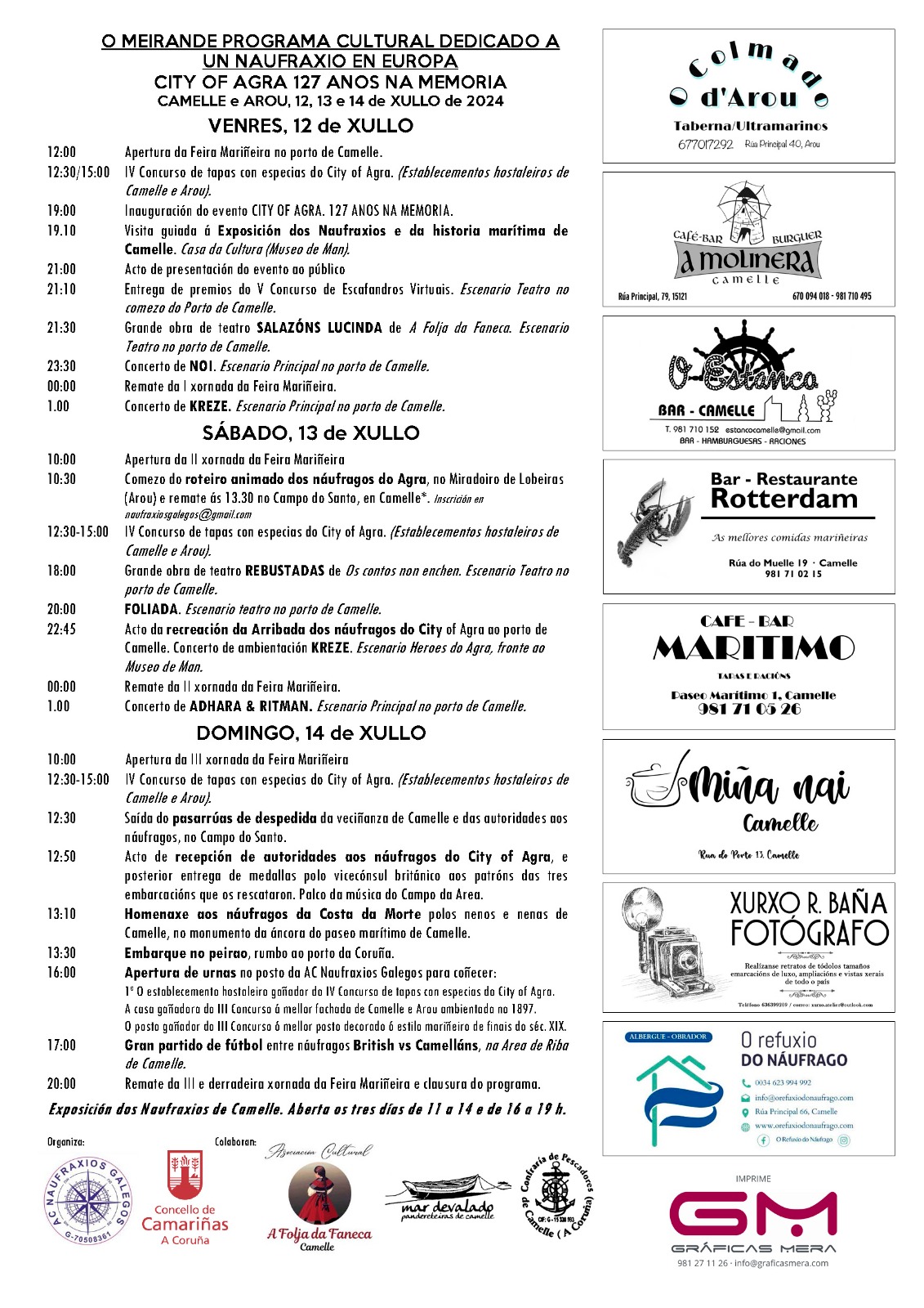 Programa City of Agra Camelle 2024